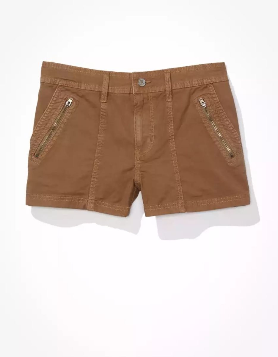 Shorts American Eagle AE Snappy Stretch Low-Rise Marron Femme | LWU-59716738